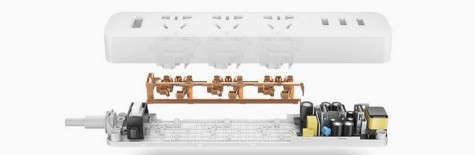 Подовжувач Xiaomi Philips socket set (2 розетки + 3 USB порта)